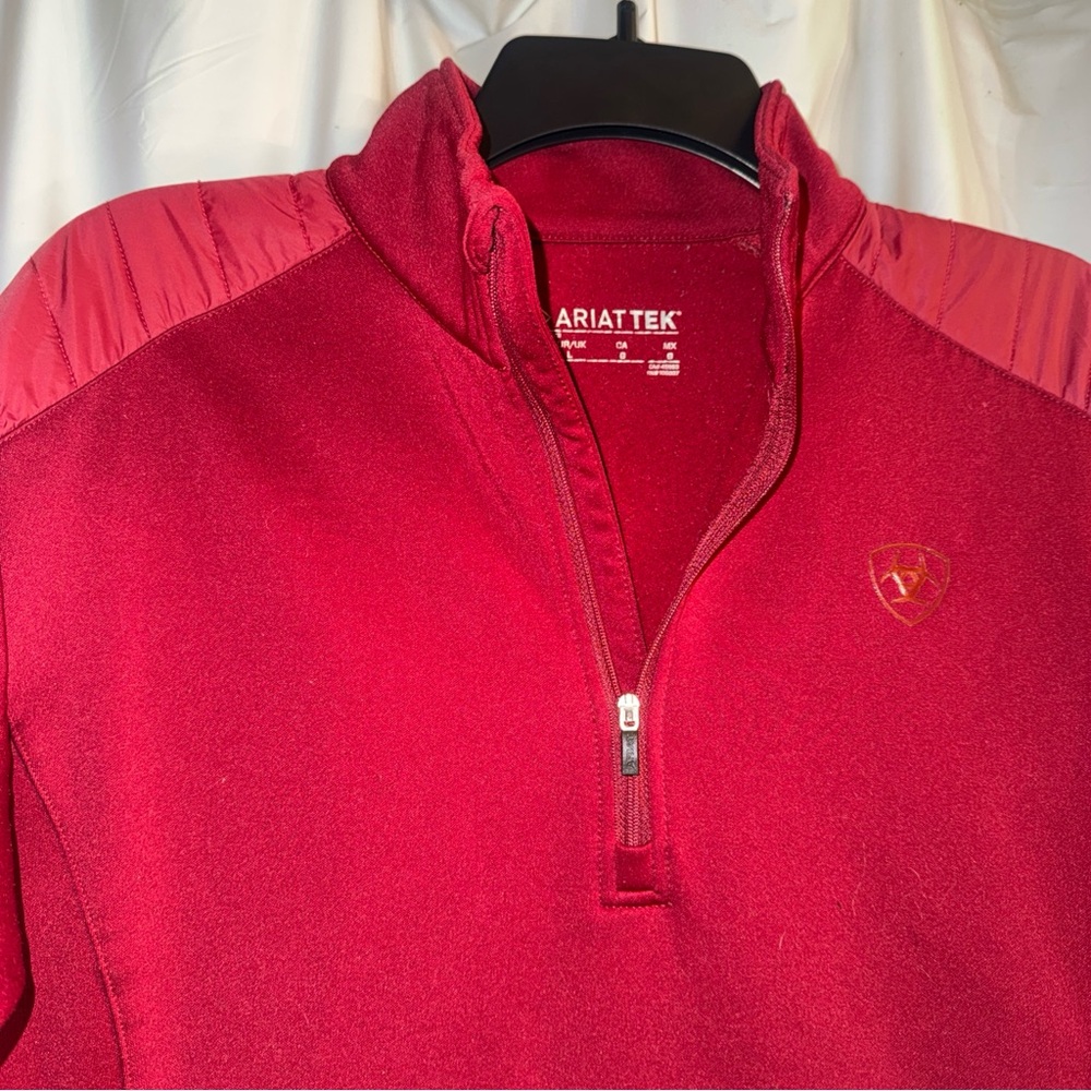 Ariat Tek Red Quarter-Zip Pullover - image 4